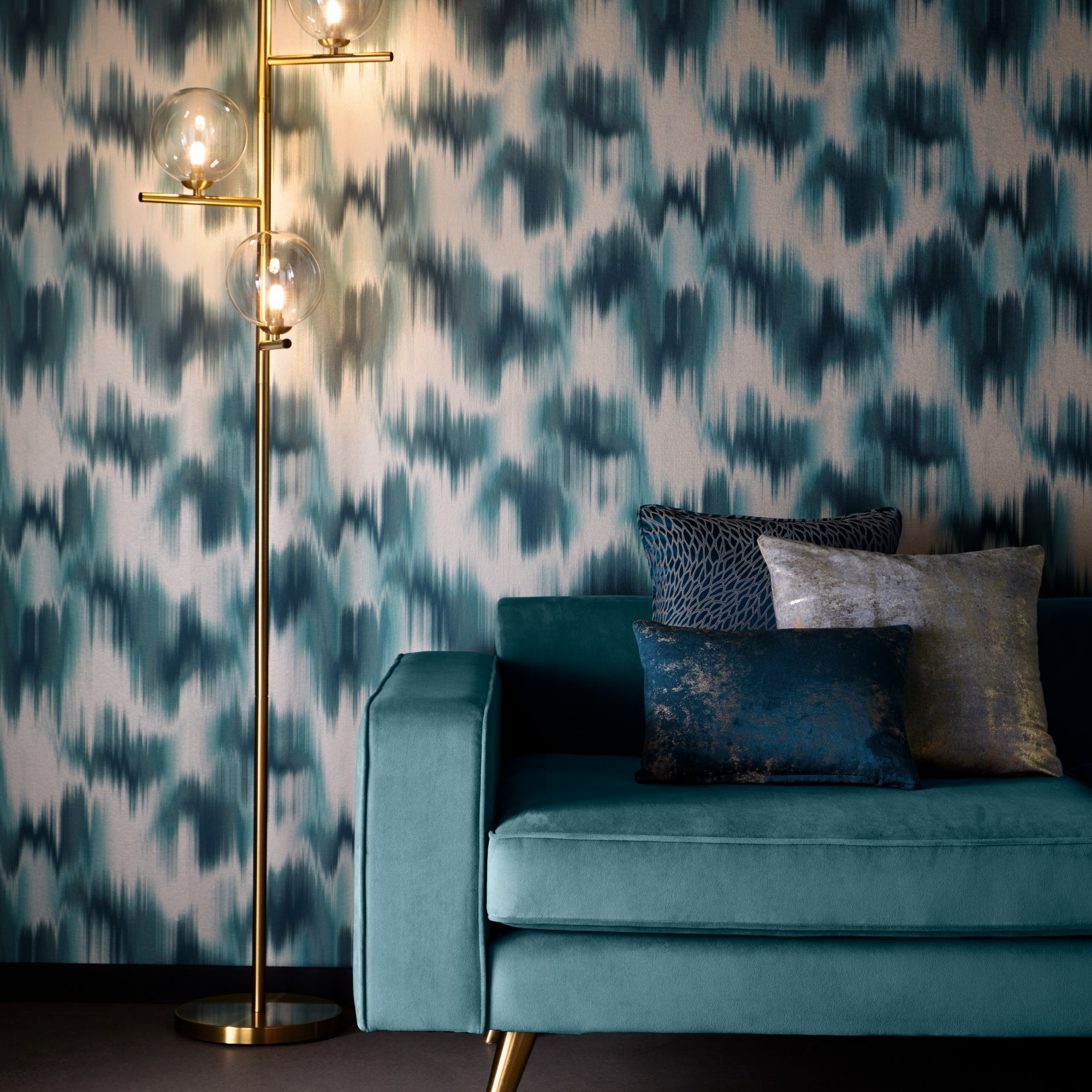 Colorante Wallpaper W016502 By Clarke Clarke In Midnight Blue